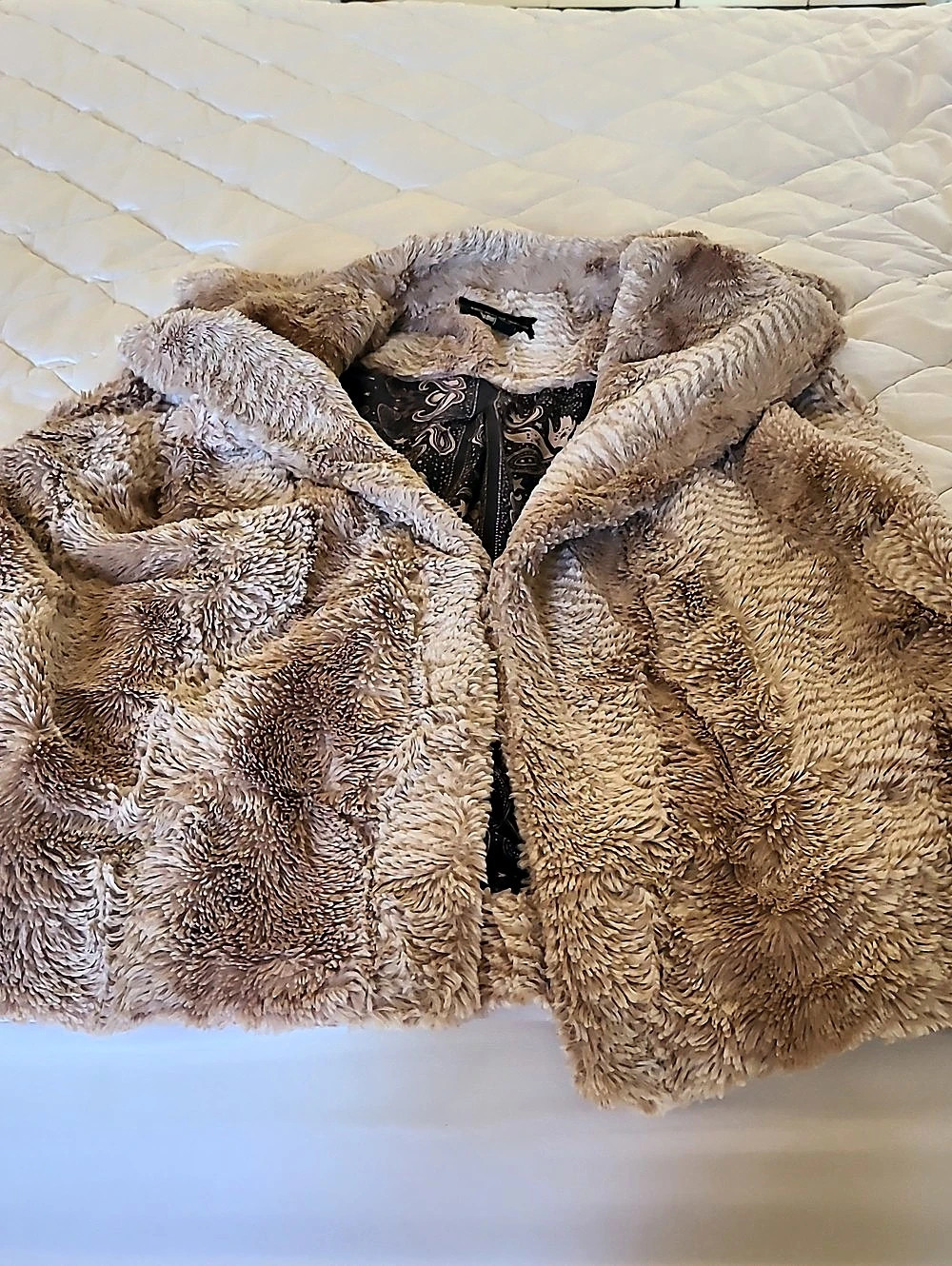 Johnny Was Teddy Jacket in Brown Size Large